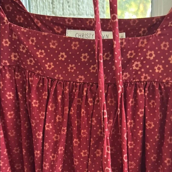 Red Long Sleeve Dress - Picture 3 of 5